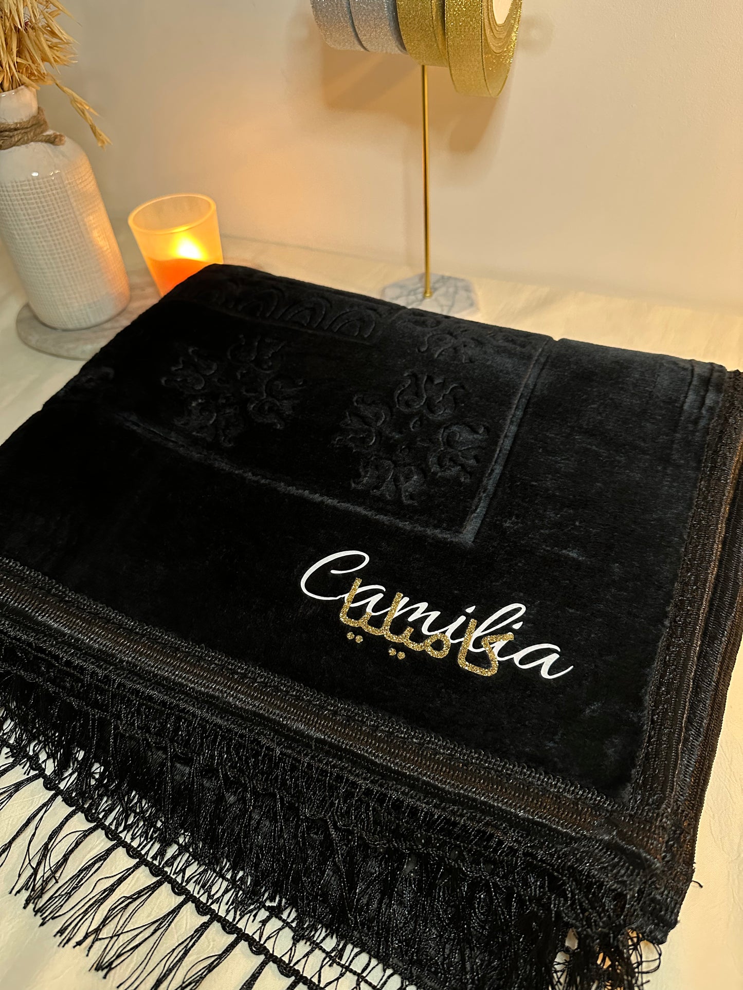 Tapis épais personnalisé - Noir