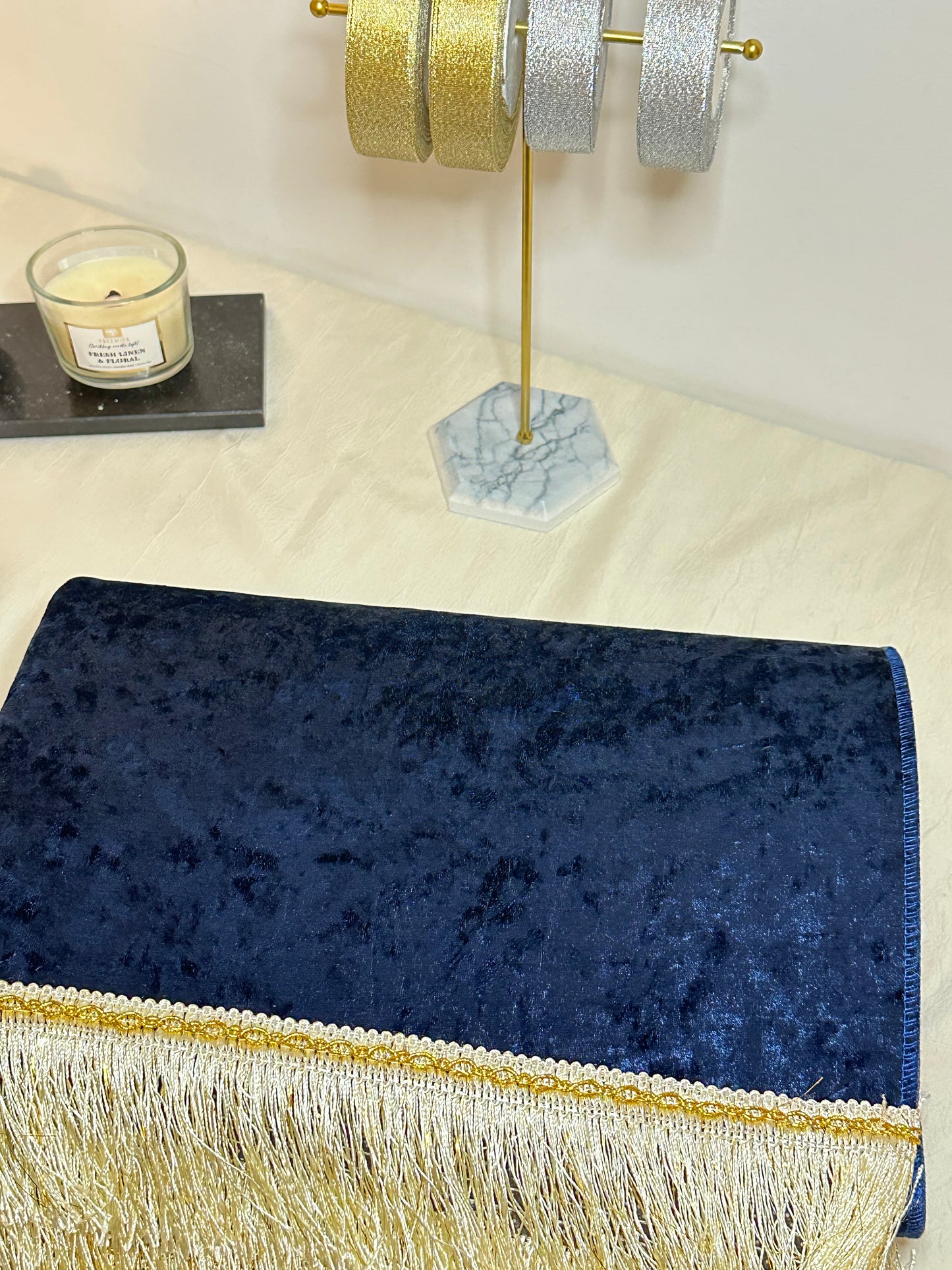 Tapis irisé - Bleu foncé