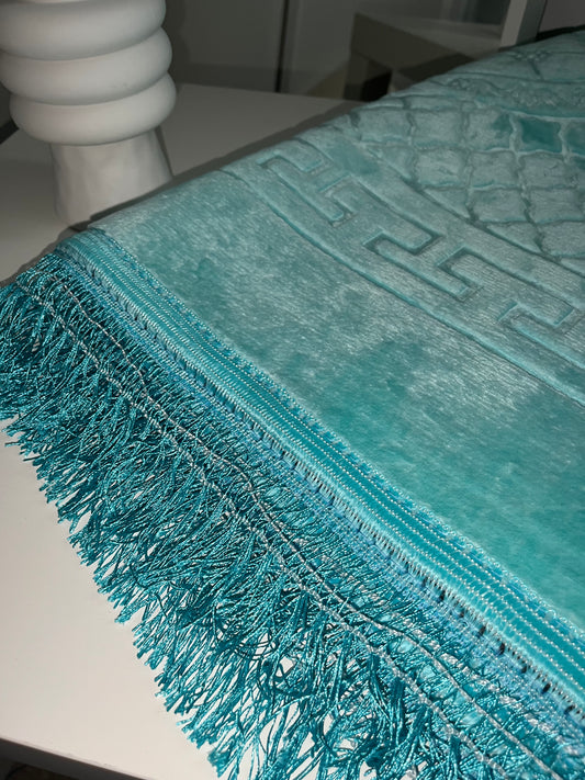 Tapis épais personnalisé - Bleu turquoise